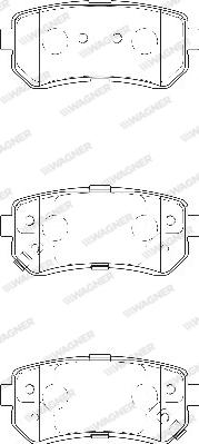 Wagner WBP24949A - Гальмівні колодки, дискові гальма autozip.com.ua