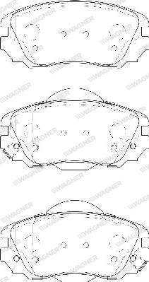 Wagner WBP24415A - Гальмівні колодки, дискові гальма autozip.com.ua