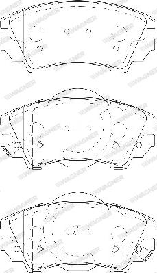 Wagner WBP24412A - Гальмівні колодки, дискові гальма autozip.com.ua