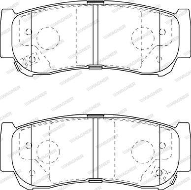 Wagner WBP24488A - Гальмівні колодки, дискові гальма autozip.com.ua