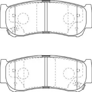 Honda NHC-1288 - Гальмівні колодки, дискові гальма autozip.com.ua