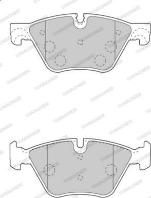 Wagner WBP24697A - Гальмівні колодки, дискові гальма autozip.com.ua