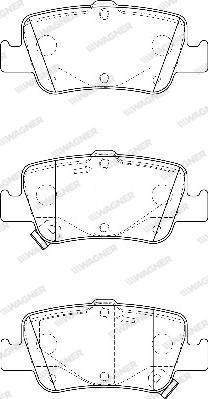 Wagner WBP24664A - Гальмівні колодки, дискові гальма autozip.com.ua