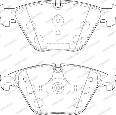 Wagner WBP24688A - Гальмівні колодки, дискові гальма autozip.com.ua