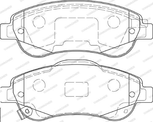 Wagner WBP24638A - Гальмівні колодки, дискові гальма autozip.com.ua