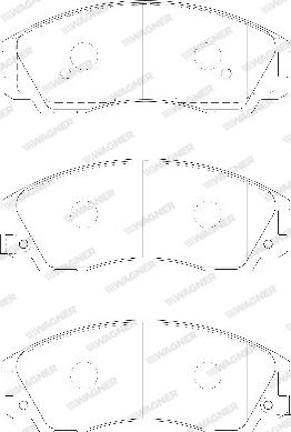 Wagner WBP24059A - Гальмівні колодки, дискові гальма autozip.com.ua