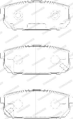 Wagner WBP24058A - Гальмівні колодки, дискові гальма autozip.com.ua