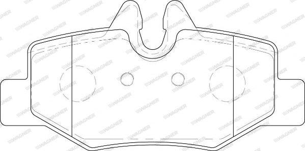 Wagner WBP24008A - Гальмівні колодки, дискові гальма autozip.com.ua