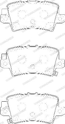 Wagner WBP24086A - Гальмівні колодки, дискові гальма autozip.com.ua