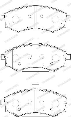 Wagner WBP24031A - Гальмівні колодки, дискові гальма autozip.com.ua