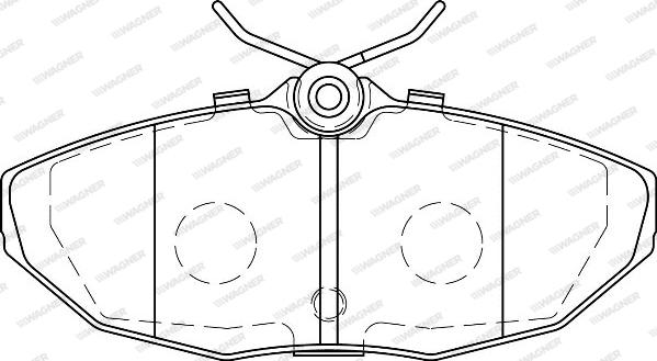 Wagner WBP24190A - Гальмівні колодки, дискові гальма autozip.com.ua