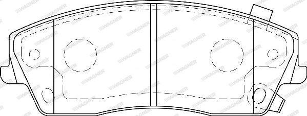 Wagner WBP24166A - Гальмівні колодки, дискові гальма autozip.com.ua