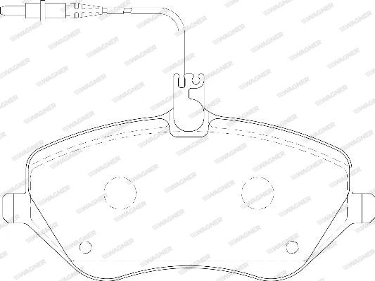 Wagner WBP24133A - Гальмівні колодки, дискові гальма autozip.com.ua