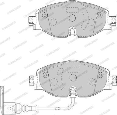 Wagner WBP24848A - Гальмівні колодки, дискові гальма autozip.com.ua