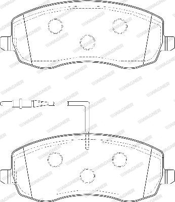 Wagner WBP24839A - Гальмівні колодки, дискові гальма autozip.com.ua