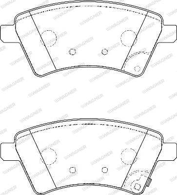 Wagner WBP24391A - Гальмівні колодки, дискові гальма autozip.com.ua