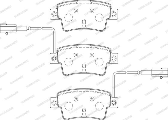 Wagner WBP24349C - Гальмівні колодки, дискові гальма autozip.com.ua