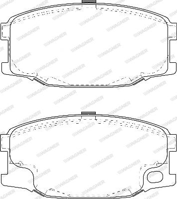 Wagner WBP24343A - Гальмівні колодки, дискові гальма autozip.com.ua