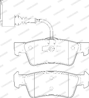 Wagner WBP24368A - Гальмівні колодки, дискові гальма autozip.com.ua