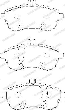 Wagner WBP24306A - Гальмівні колодки, дискові гальма autozip.com.ua