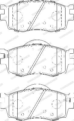 Wagner WBP24317A - Гальмівні колодки, дискові гальма autozip.com.ua