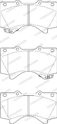 Wagner WBP24386A - Гальмівні колодки, дискові гальма autozip.com.ua