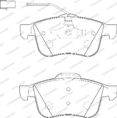 Wagner WBP24339A - Гальмівні колодки, дискові гальма autozip.com.ua