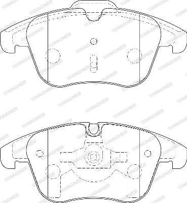 Wagner WBP24332A - Гальмівні колодки, дискові гальма autozip.com.ua