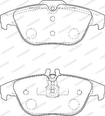 Wagner WBP24253A - Гальмівні колодки, дискові гальма autozip.com.ua