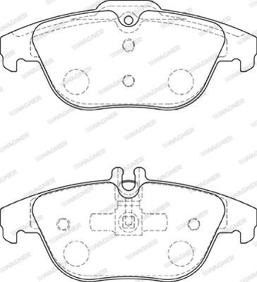 Wagner WBP24253B - Гальмівні колодки, дискові гальма autozip.com.ua