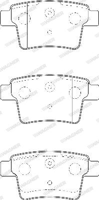 Wagner WBP24260A - Гальмівні колодки, дискові гальма autozip.com.ua