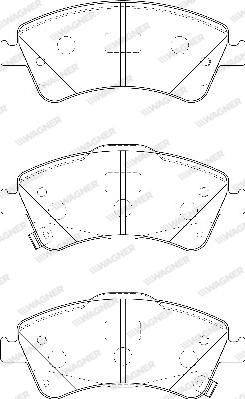 Wagner WBP24204A - Гальмівні колодки, дискові гальма autozip.com.ua