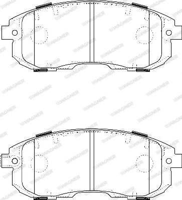 Wagner WBP24280A - Гальмівні колодки, дискові гальма autozip.com.ua