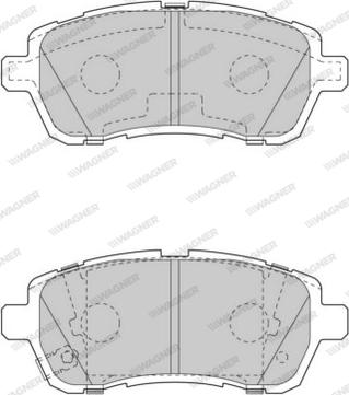 Wagner WBP24283C - Гальмівні колодки, дискові гальма autozip.com.ua