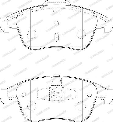 Wagner WBP24710A - Гальмівні колодки, дискові гальма autozip.com.ua