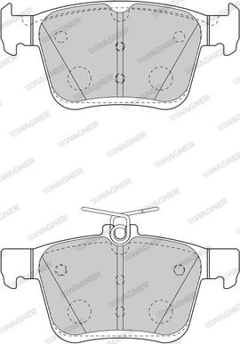 Wagner WBP25008A - Гальмівні колодки, дискові гальма autozip.com.ua