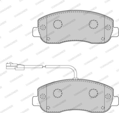 Wagner WBP25147A - Гальмівні колодки, дискові гальма autozip.com.ua