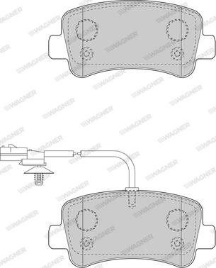 Wagner WBP25112A - Гальмівні колодки, дискові гальма autozip.com.ua