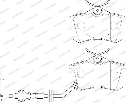 Wagner WBP20961F - Гальмівні колодки, дискові гальма autozip.com.ua