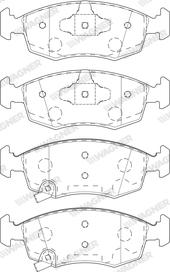 Wagner WBP20908B - Гальмівні колодки, дискові гальма autozip.com.ua