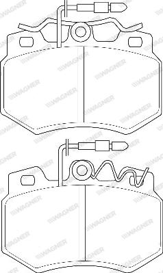 Wagner WBP20923A - Гальмівні колодки, дискові гальма autozip.com.ua