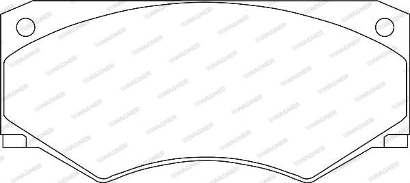 Wagner WBP20465A - Гальмівні колодки, дискові гальма autozip.com.ua