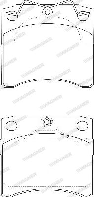 Wagner WBP20652A - Гальмівні колодки, дискові гальма autozip.com.ua