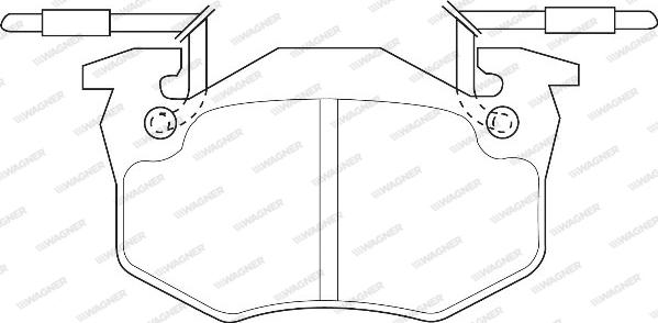 Wagner WBP20635A - Гальмівні колодки, дискові гальма autozip.com.ua