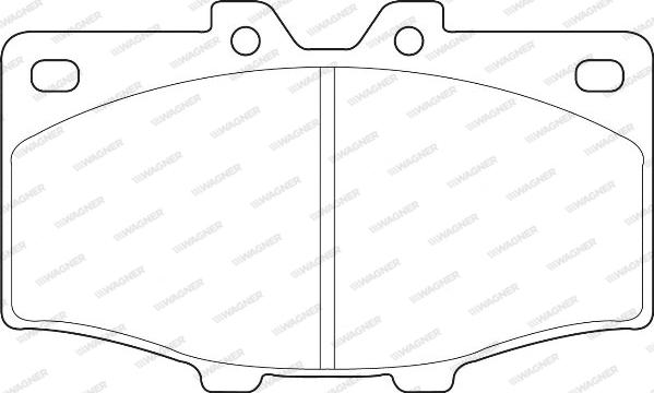 Wagner WBP20852A - Гальмівні колодки, дискові гальма autozip.com.ua