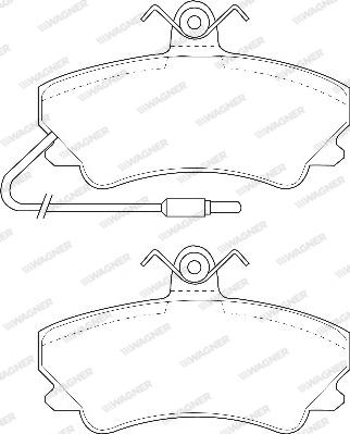 Wagner WBP20236A - Гальмівні колодки, дискові гальма autozip.com.ua