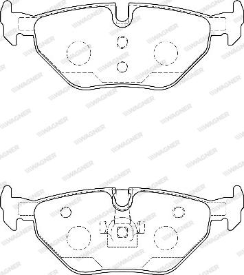 Wagner WBP21934B - Гальмівні колодки, дискові гальма autozip.com.ua