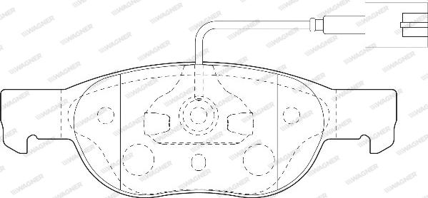 Wagner WBP21930B - Гальмівні колодки, дискові гальма autozip.com.ua