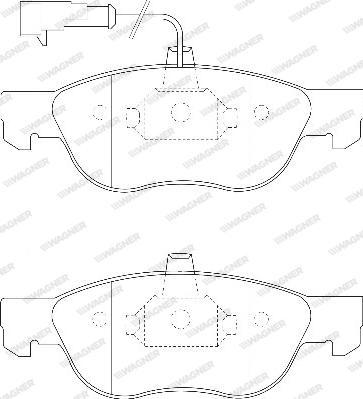 Wagner WBP21927A - Гальмівні колодки, дискові гальма autozip.com.ua