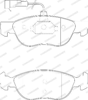 Wagner WBP21927C - Гальмівні колодки, дискові гальма autozip.com.ua